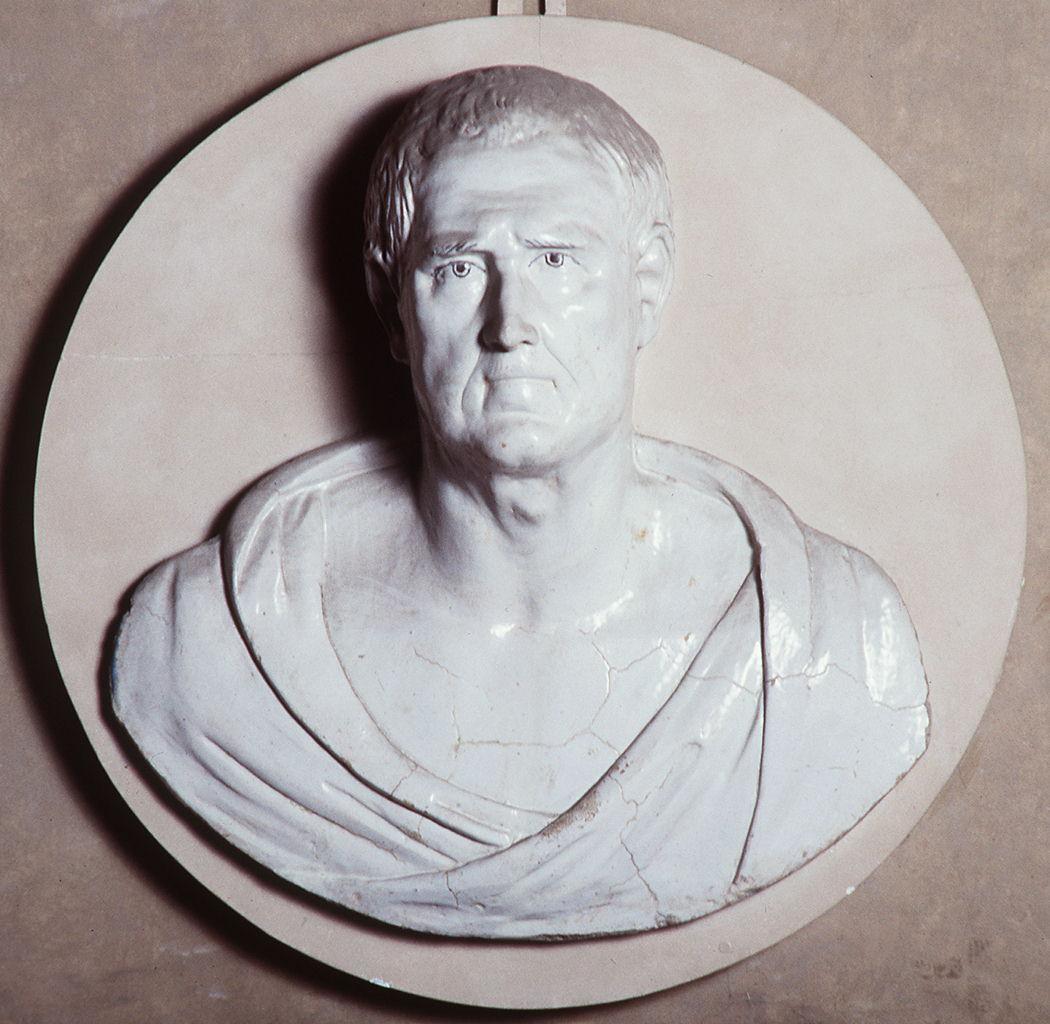 busto di Agrippa (?) (rilievo) di Buglioni Benedetto (primo quarto sec. XVI)