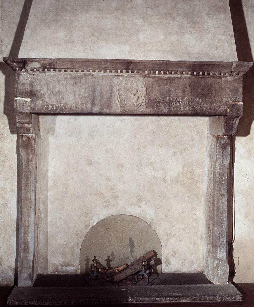 stemma gentilizio (camino) - produzione toscana (seconda metà sec. XV)