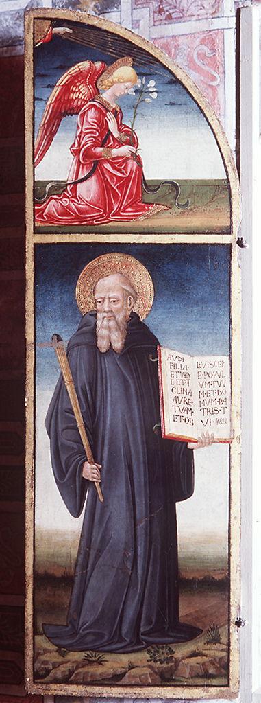 Annunciazione con San Benedetto e Tobia e San Raffaele Arcangelo (altarolo portatile) di Neri di Bicci (sec. XV)