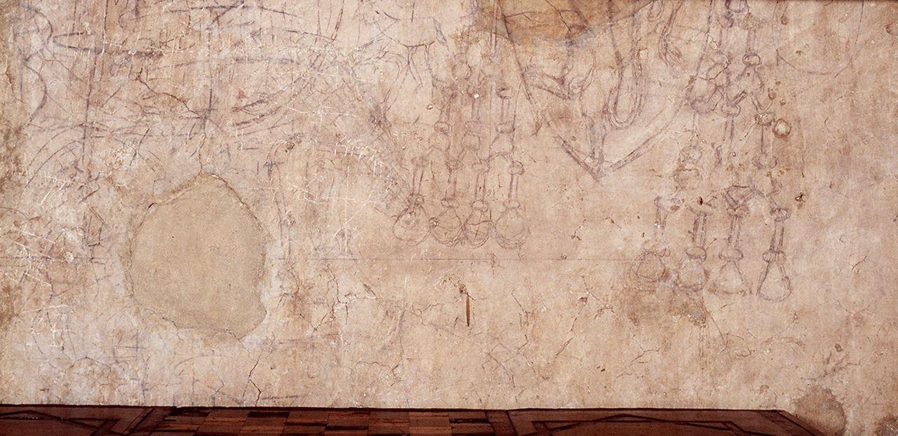 stemma gentilizio della famiglia Ricasoli (graffito) - ambito toscano (secc. XV/ XVI)