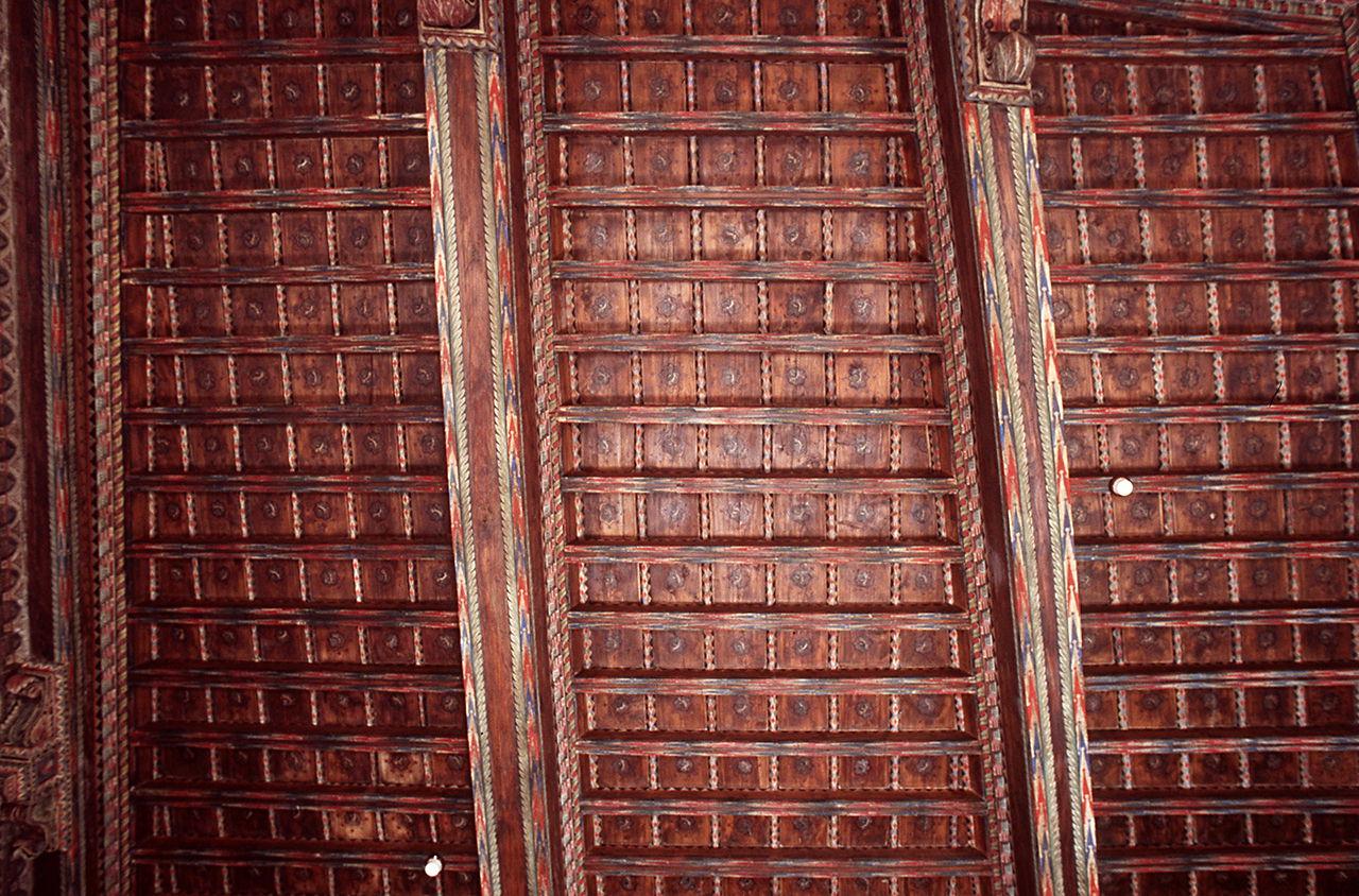 motivi decorativi geometrici (soffitto dipinto) - manifattura toscana (sec. XIV, sec. XX)