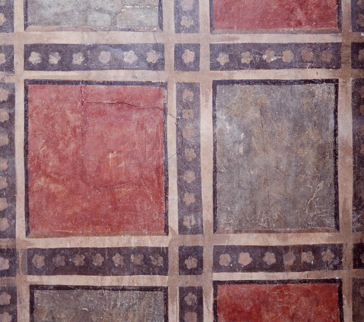 motivo decorativo geometrico (decorazione pittorica) - ambito fiorentino (seconda metà sec. XIV)