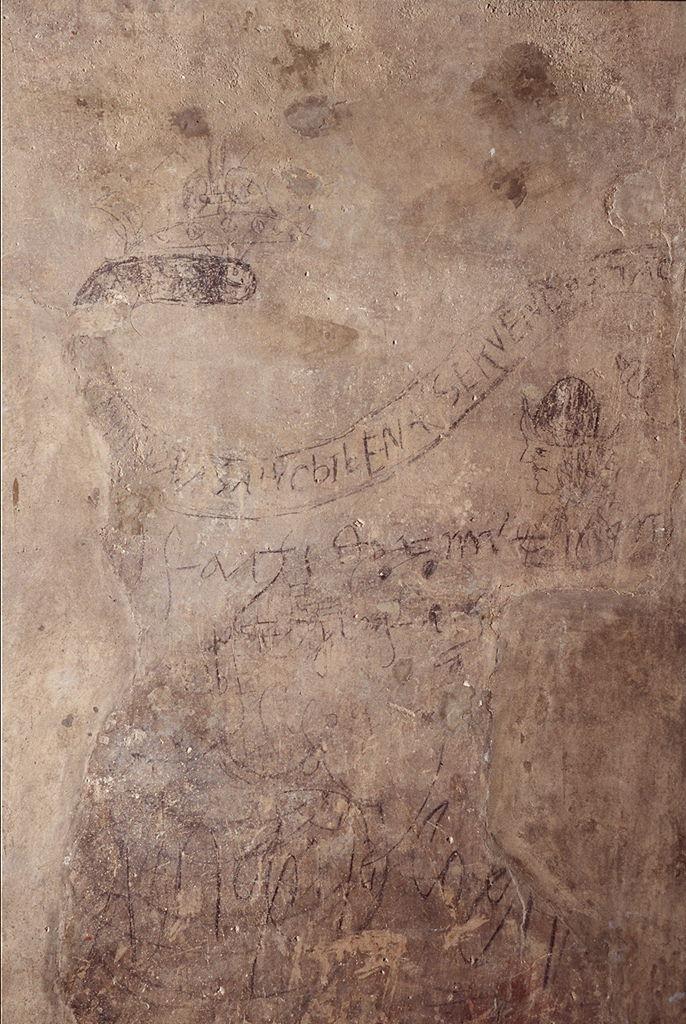 guerriero (graffito) - ambito toscano (secc. XV/ XVI)