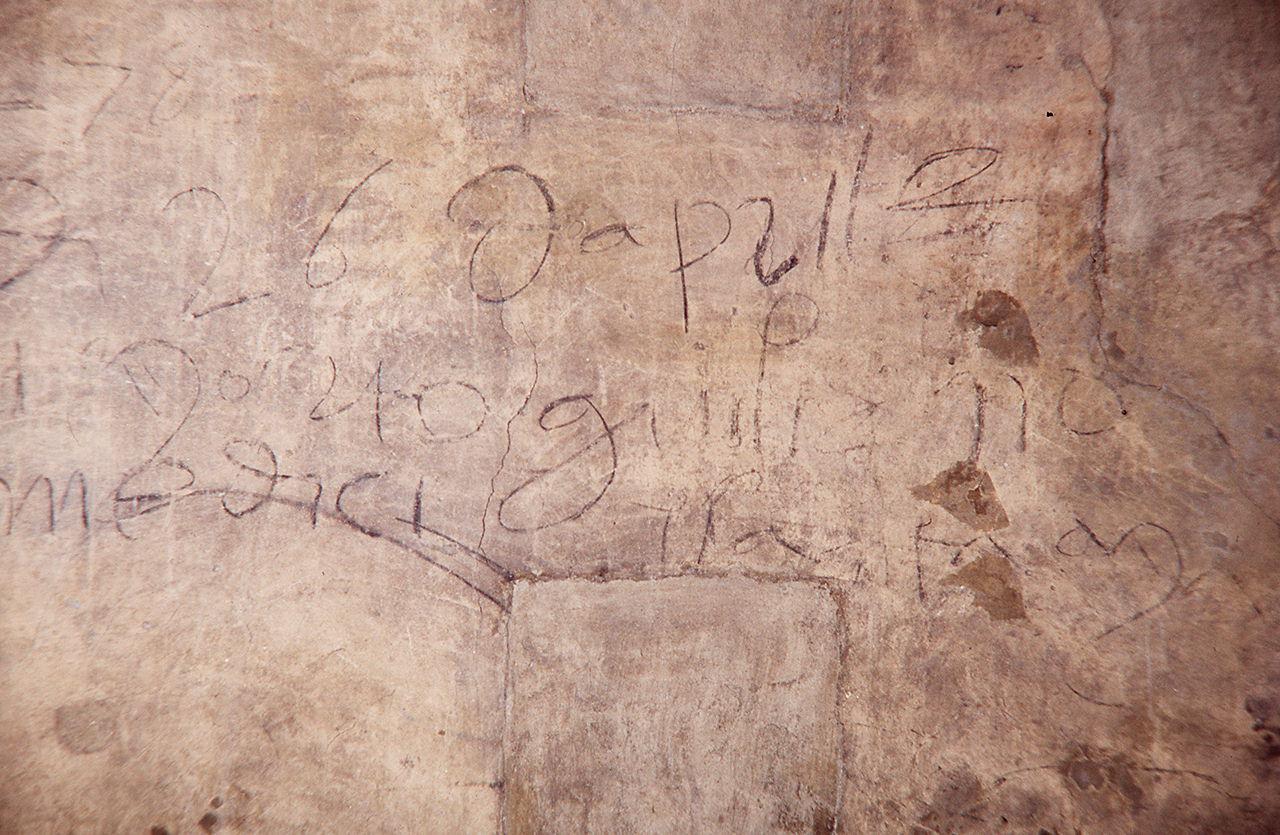 graffito - ambito toscano (ultimo quarto sec. XV)
