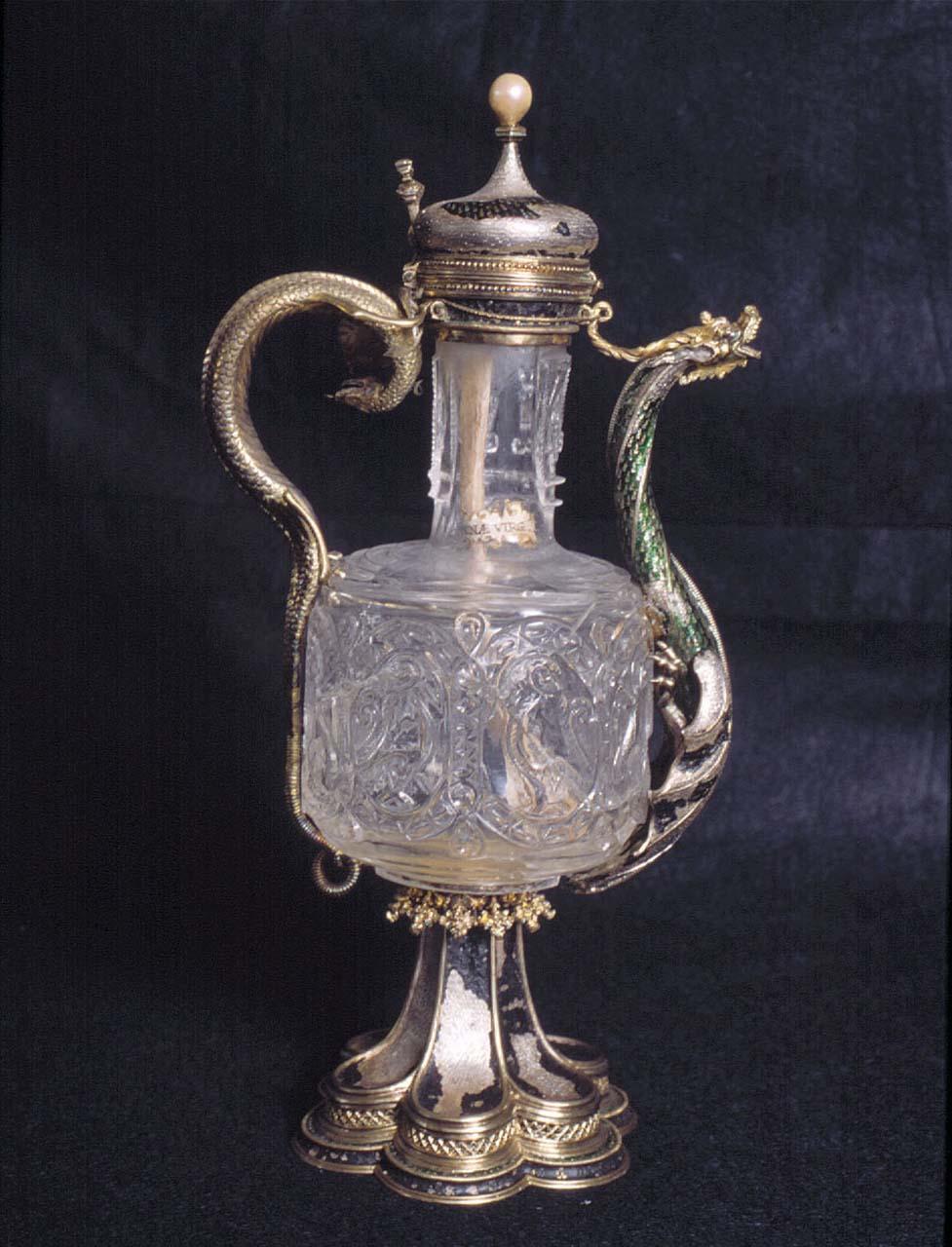 motivi decorativi zoomorfi (reliquiario - a vaso) - bottega fatimide, bottega veneziana (terzo quarto sec. XV)