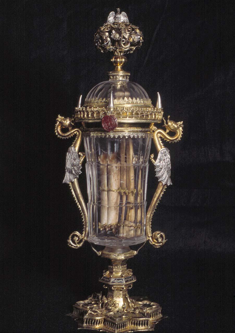 motivo decorativo (reliquiario) - bottega veneziana (fine/inizio secc. XIV/ XV)