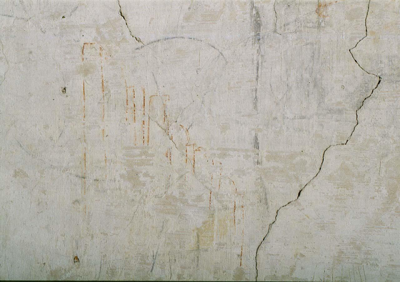 motivi decorativi architettonici (disegno murale) di Buonarroti Michelangelo (cerchia) (sec. XVI)