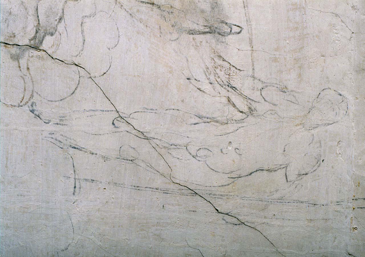 Cristo (disegno murale) di Buonarroti Michelangelo (sec. XVI)