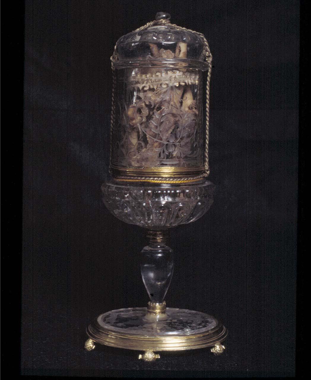 motivo decorativo (reliquiario - a vaso) - bottega italiana (seconda metà sec. XVI)