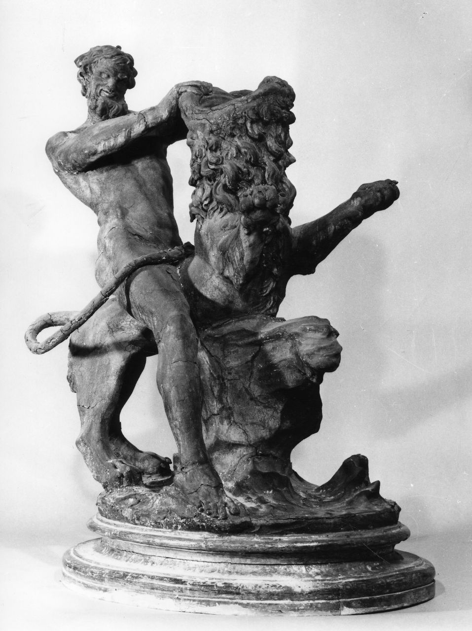 Ercole e il leone di Nemea (scultura) - ambito fiorentino (fine/inizio secc. XVI/ XVII)