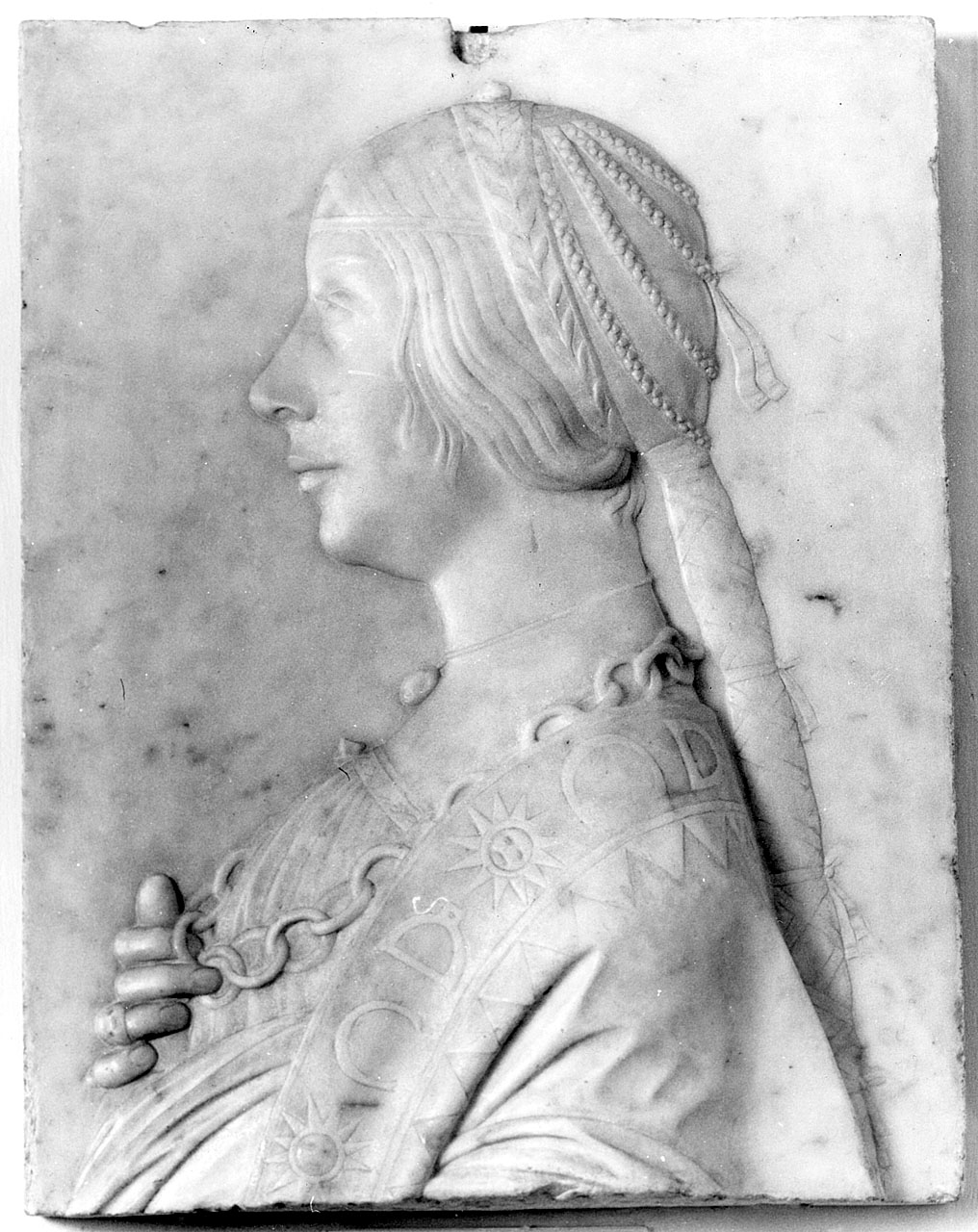 ritratto di donna (rilievo) di Civitali Matteo (sec. XV)
