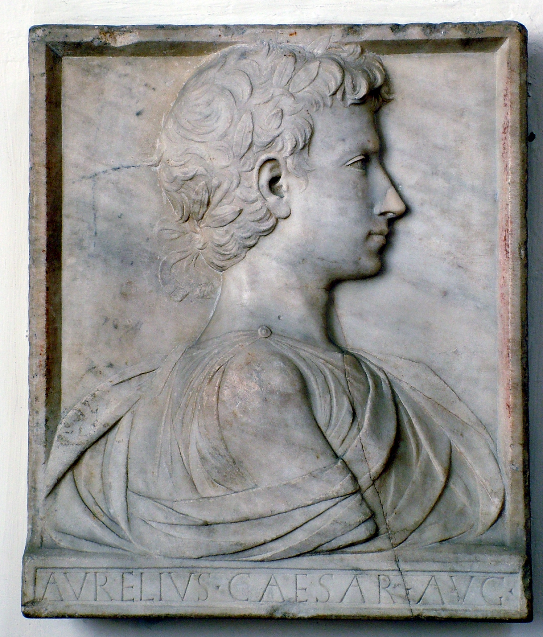 ritratto dell'imperatore Marco Aurelio (rilievo) - ambito fiorentino (sec. XV)