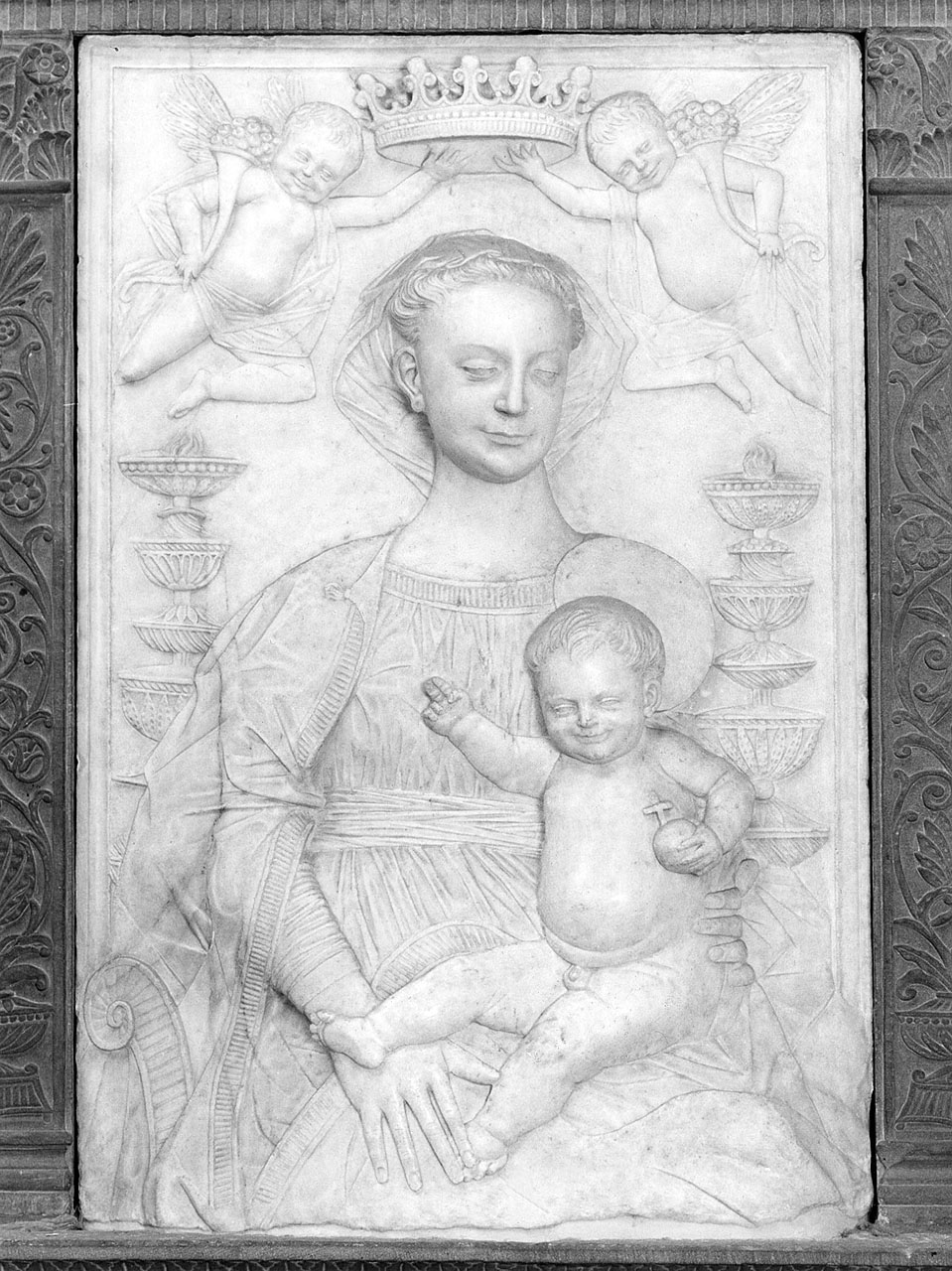 Madonna con Bambino (rilievo) di Gregorio di Lorenzo (sec. XV)