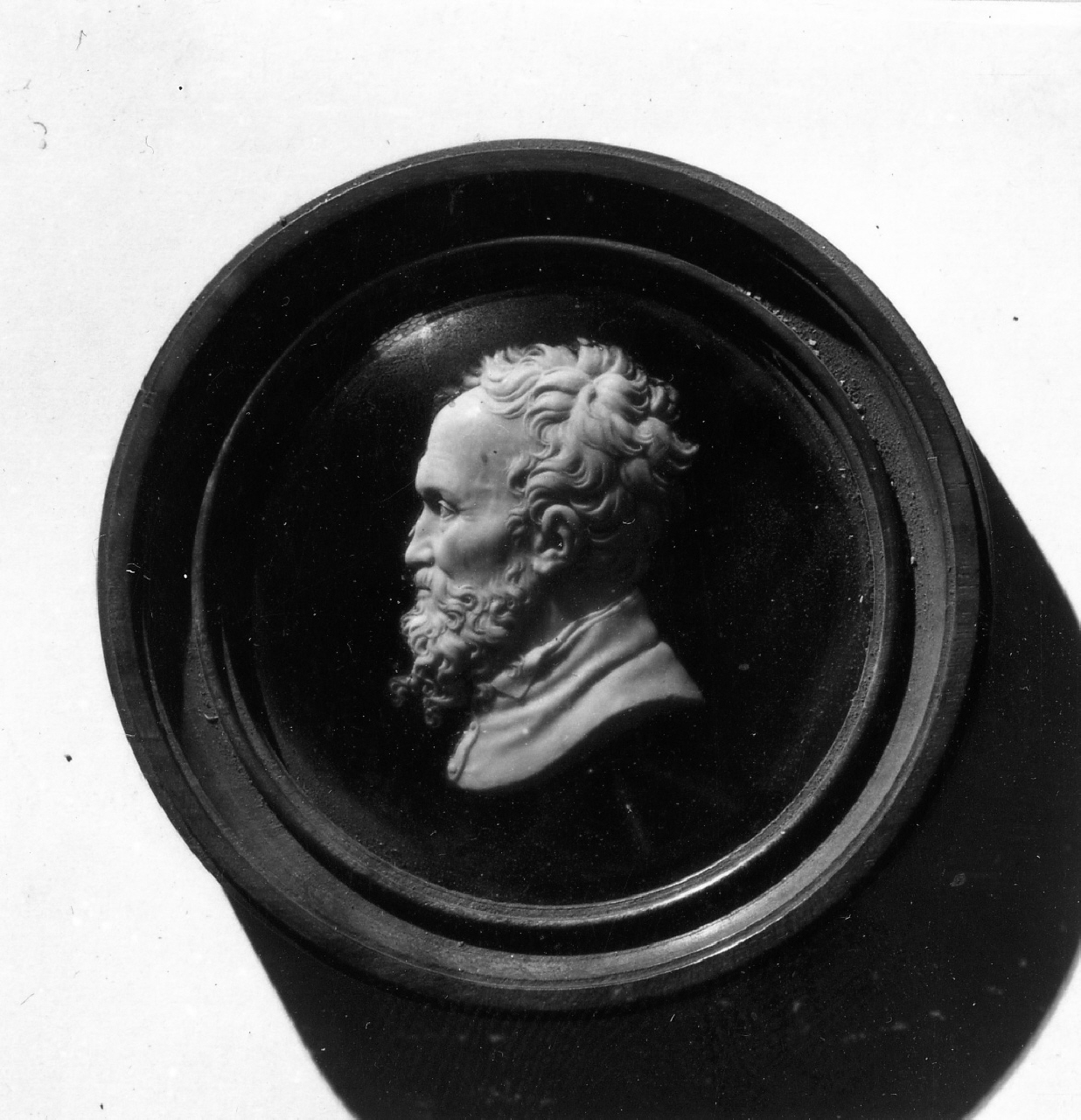 ritratto di Michelangelo (rilievo) di Santarelli Giovanni Antonio (primo quarto sec. XIX)