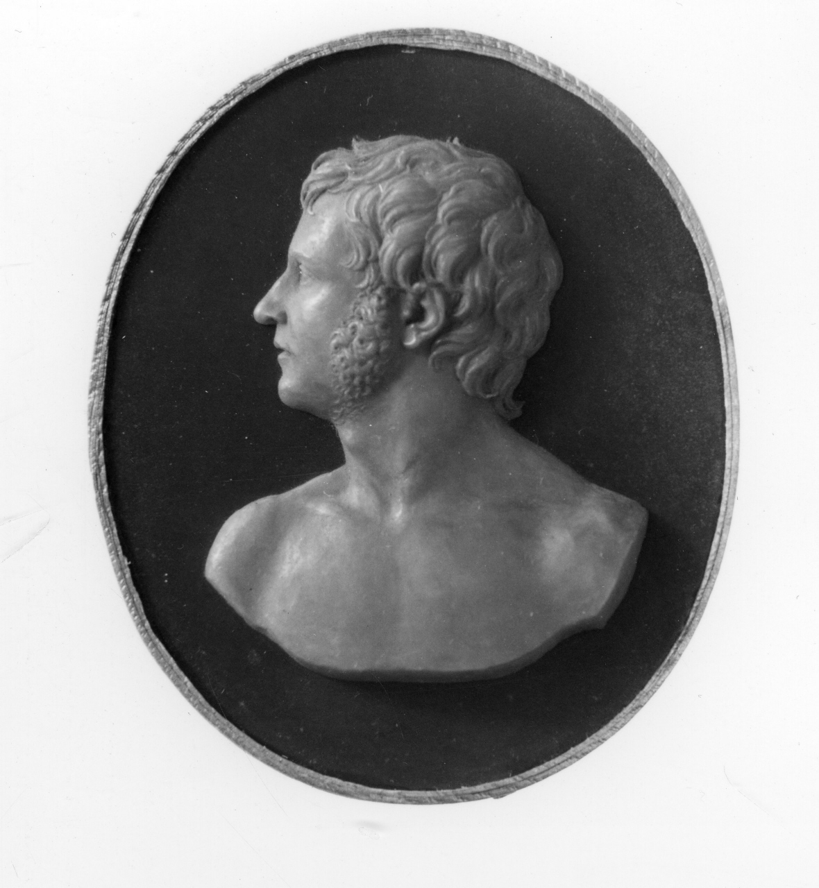 busto maschile (rilievo) di Santarelli Giovanni Antonio (primo quarto sec. XIX)