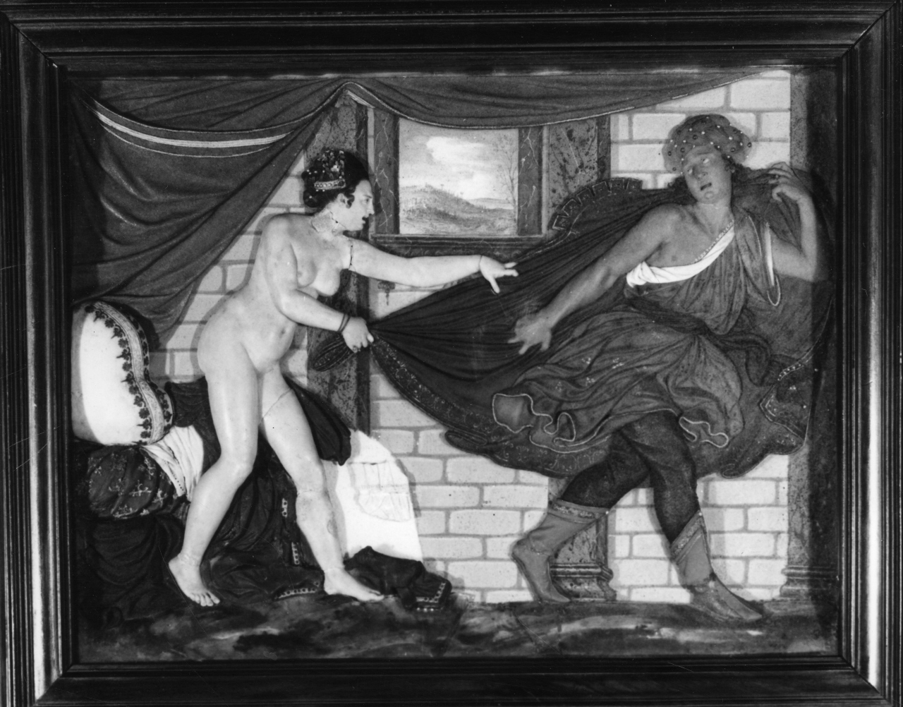 Giuseppe e la moglie di Putifarre (rilievo) - manifattura italiana (?) (prima metà sec. XVII)