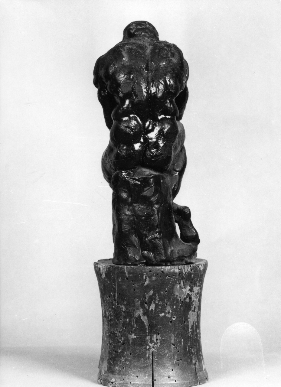 figura maschile (rilievo) di Buonarroti Michelangelo (attribuito) (metà sec. XVI)