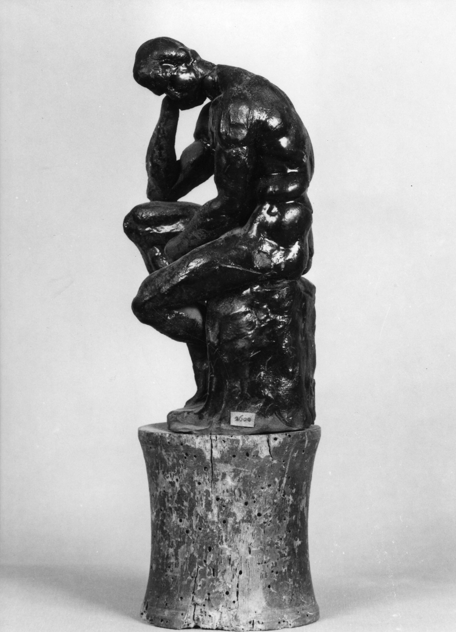 figura maschile (rilievo) di Buonarroti Michelangelo (attribuito) (metà sec. XVI)