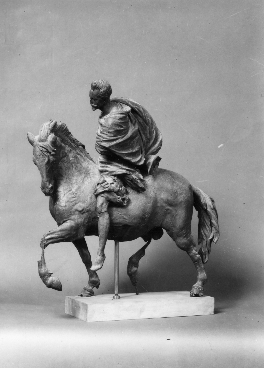 giovane a cavallo (statuetta) di Mochi Francesco (sec. XVII)