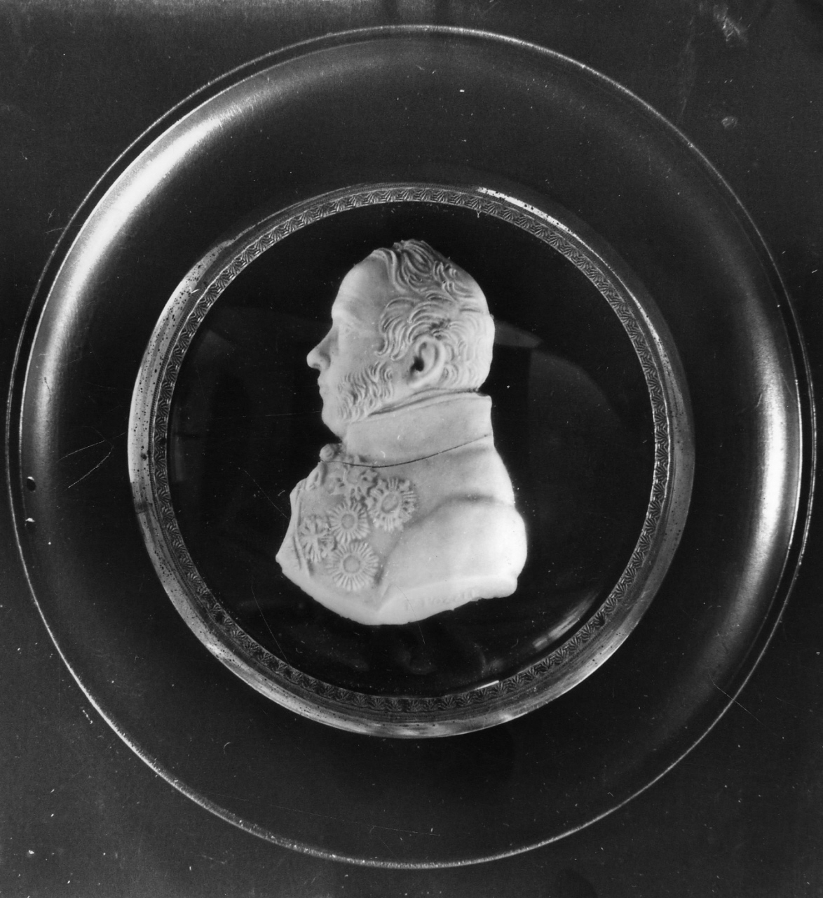 busto maschile (rilievo) di Pozzi Francesco (primo quarto sec. XIX)