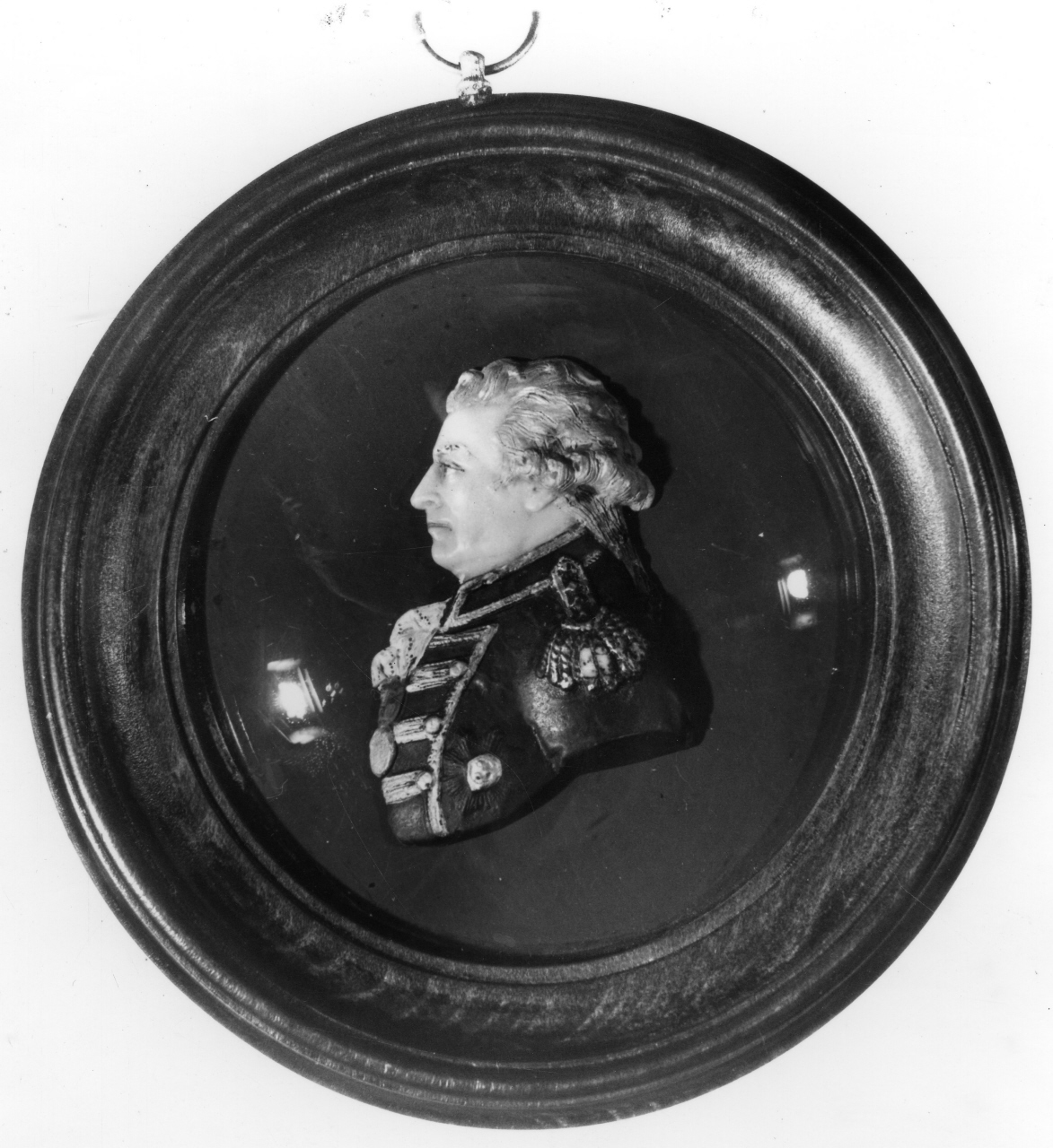 ritratto di Richard Howe (rilievo) - manifattura inglese (prima metà sec. XX)