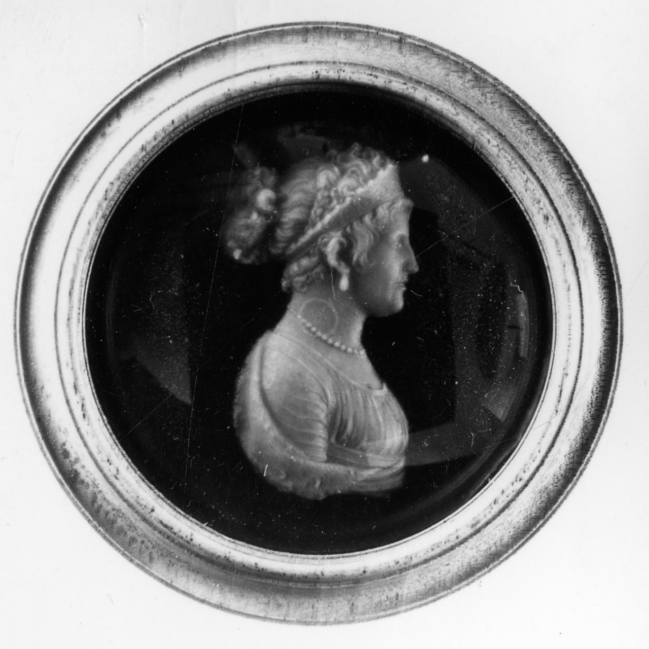 ritratto di Maria Luisa di Borbone (rilievo) di Santarelli Giovanni Antonio (primo quarto sec. XIX)