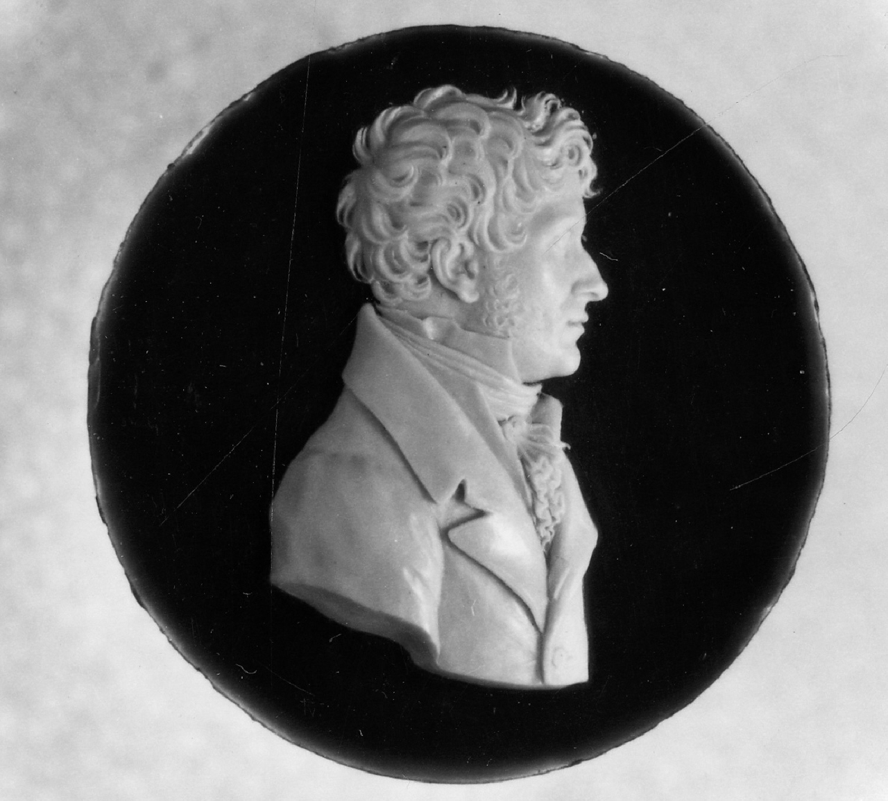 ritratto di Giuseppe Bossi (rilievo) di Santarelli Giovanni Antonio (primo quarto sec. XIX)