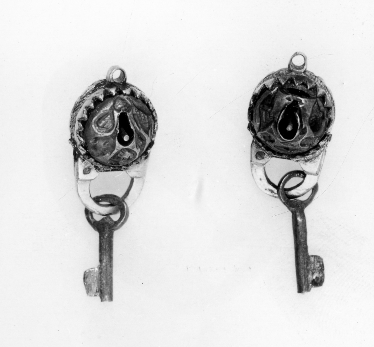 lucchetto, serie - manifattura europea (sec. XVII)