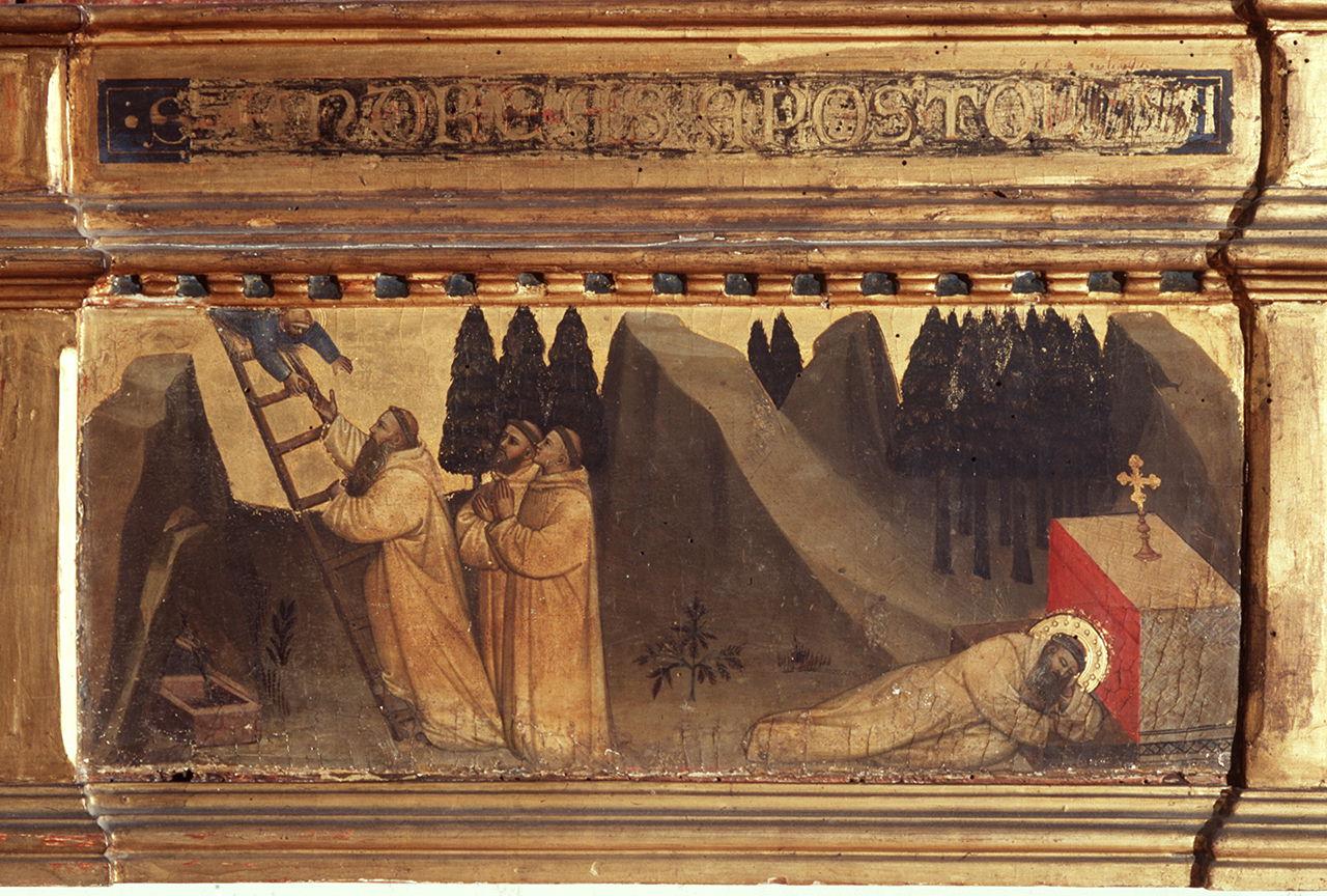 sogno di San Romualdo (scomparto di predella) di Nardo di Cione (sec. XIV)