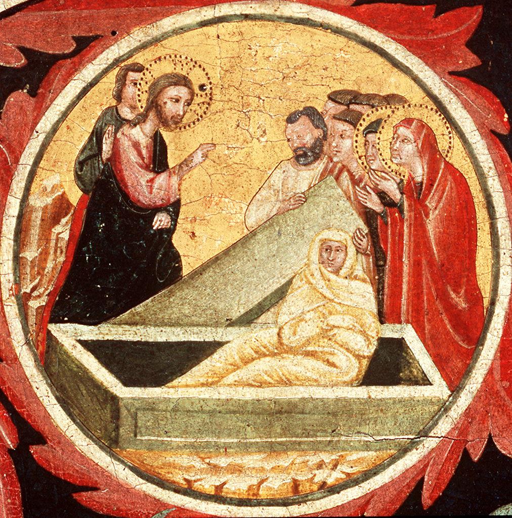 resurrezione di Lazzaro (dipinto) di Pacino di Buonaguida (sec. XIV)