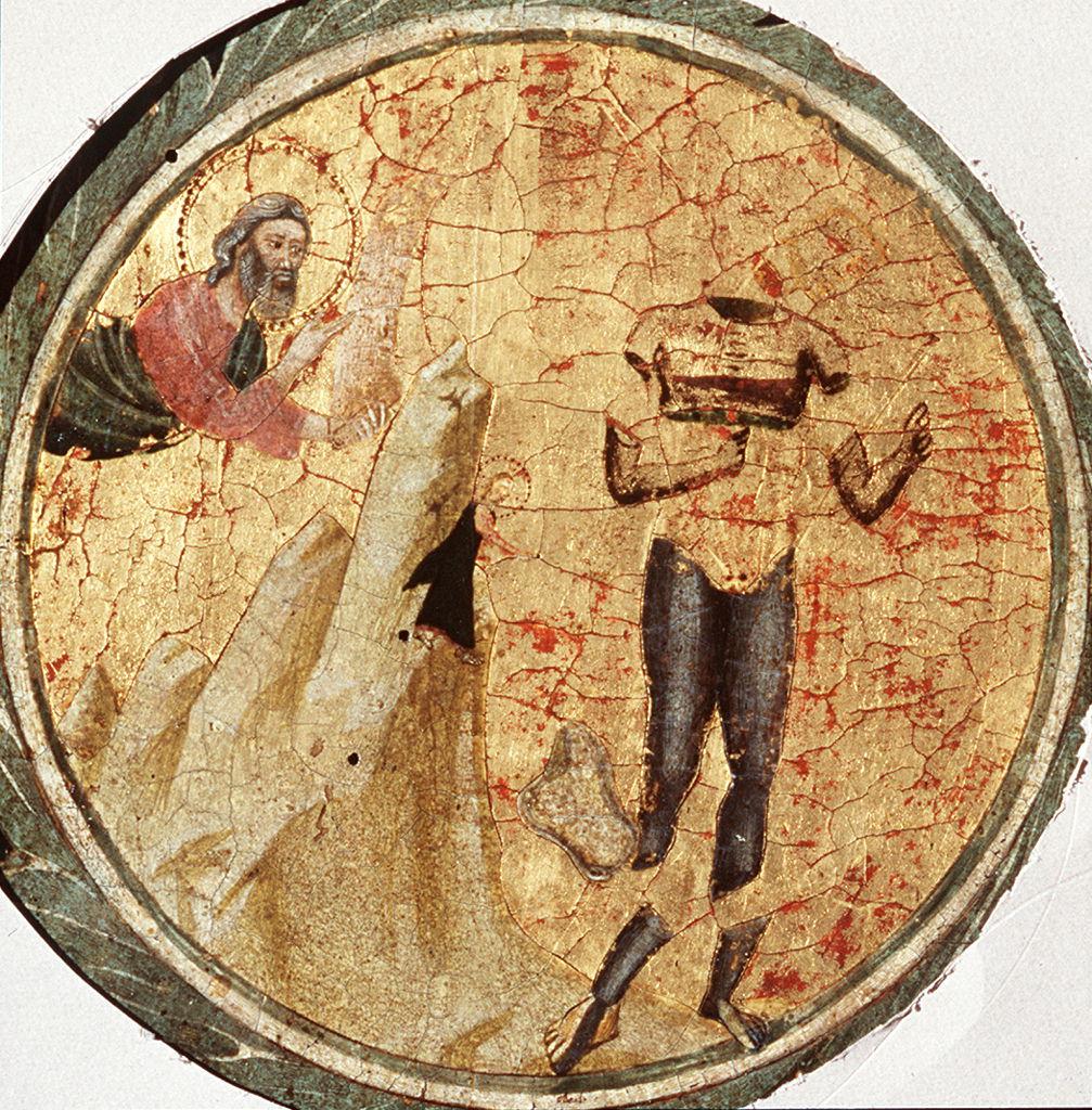 Daniele interpreta il sogno di Nabucodonosor dei quattro regni del mondo (dipinto) di Pacino di Buonaguida (sec. XIV)