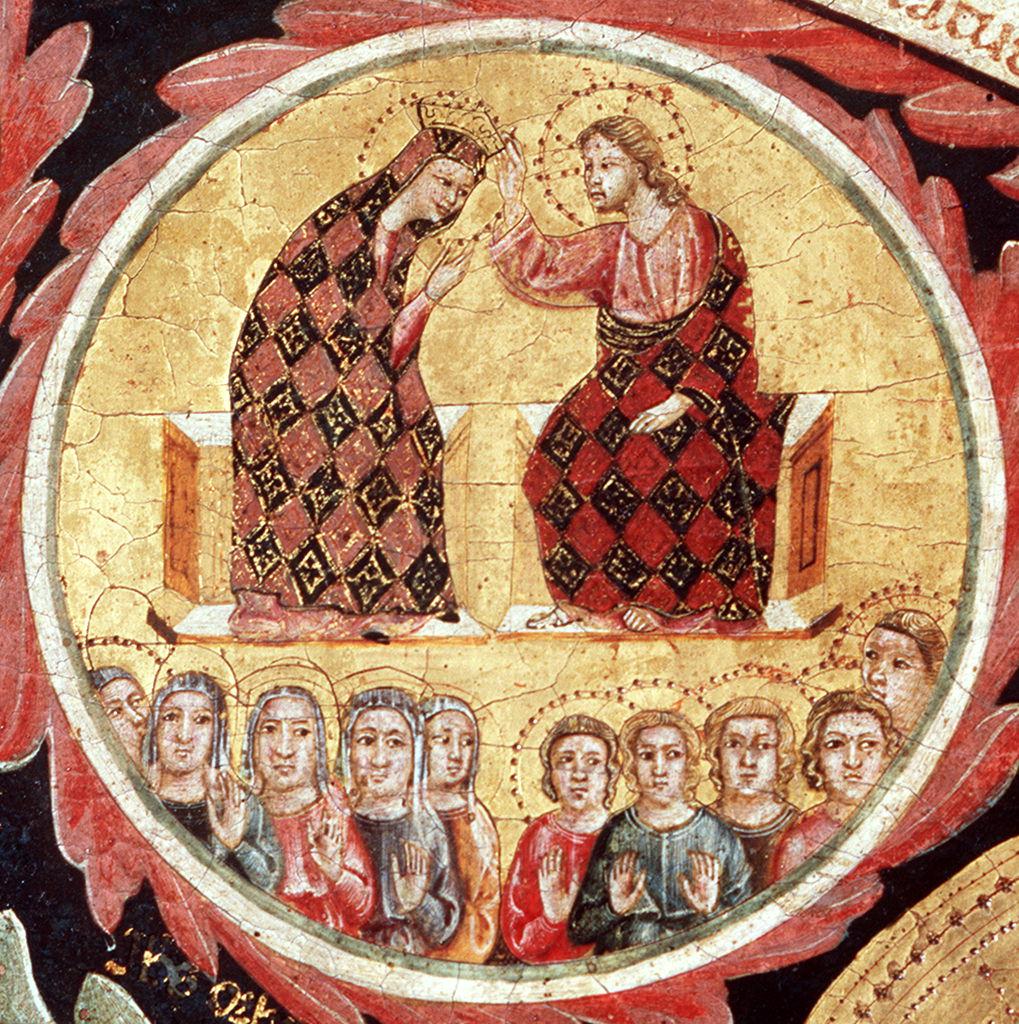 incoronazione di Maria Vergine (dipinto) di Pacino di Buonaguida (sec. XIV)