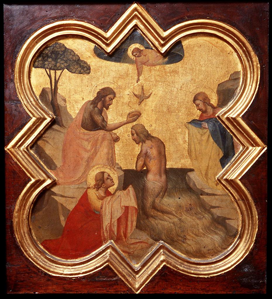 battesimo di Cristo (dipinto) di Gaddi Taddeo (sec. XIV)