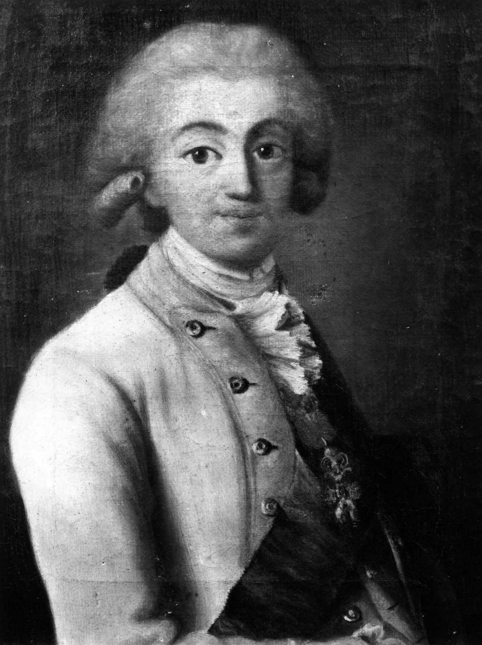 ritratto d'uomo (dipinto) - ambito fiorentino (seconda metà sec. XVIII)