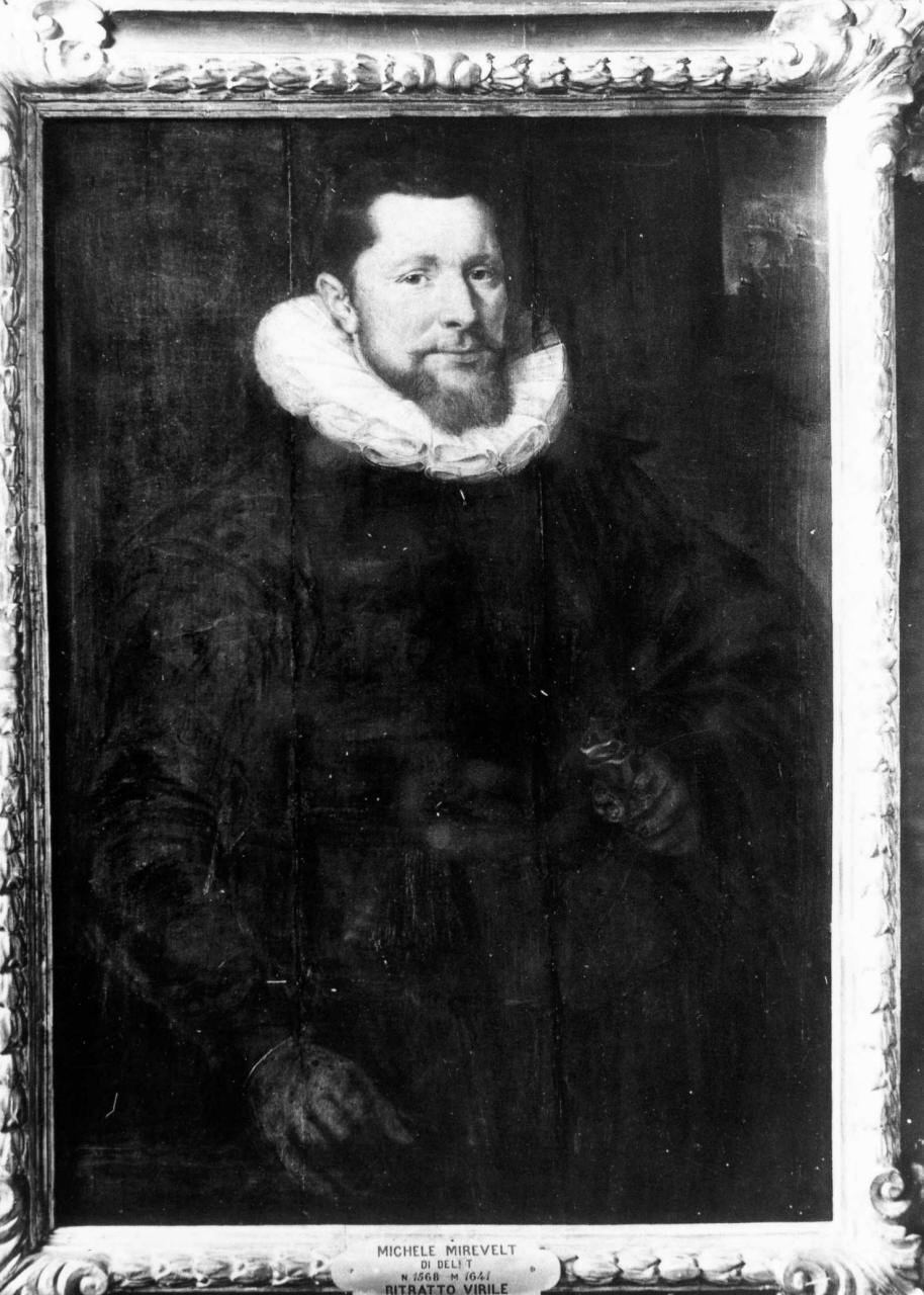 ritratto d'uomo (dipinto) di Van Miereveldt Michiel (attribuito) (primo quarto sec. XVII)