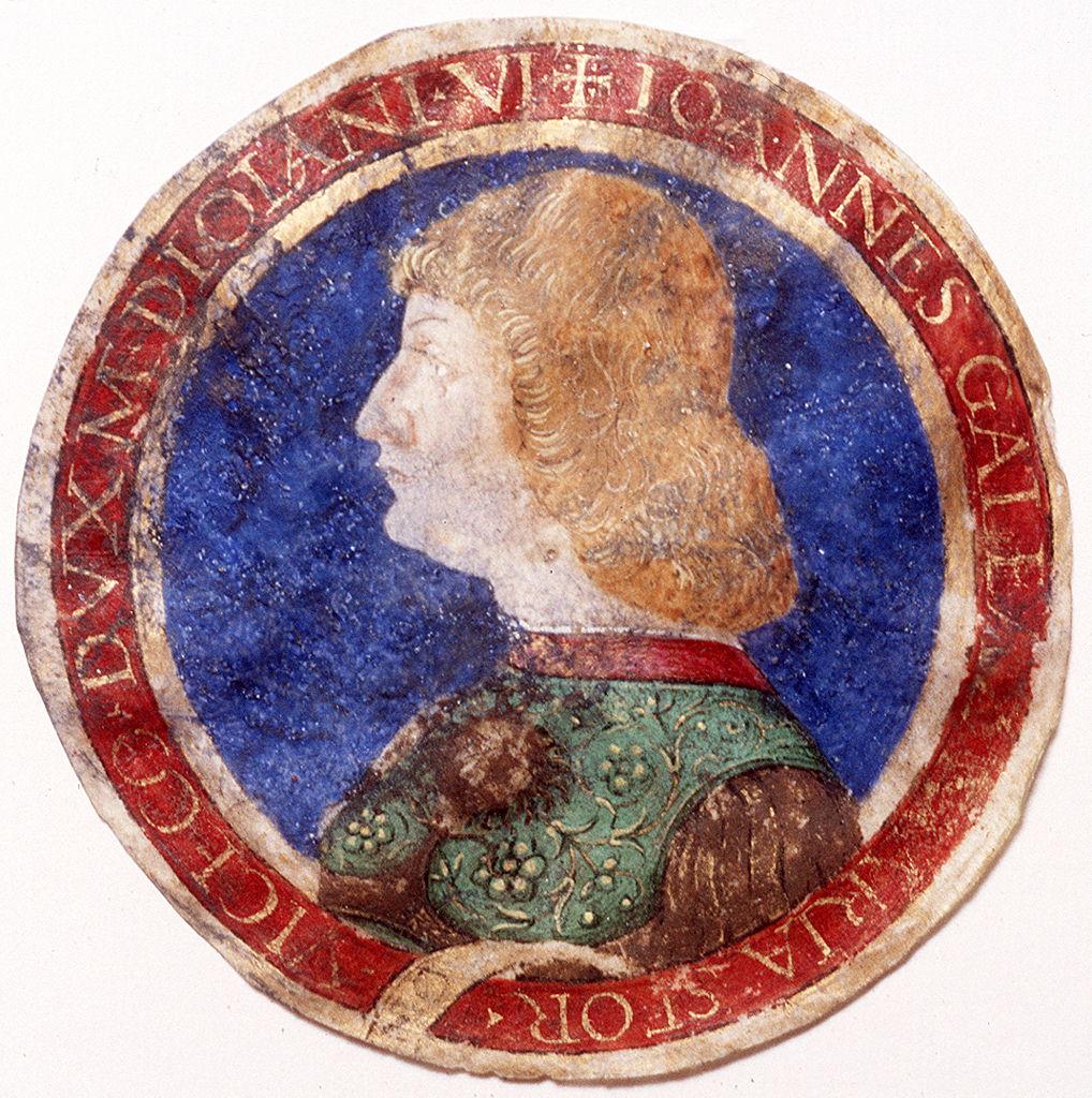 ritratto di Galeazzo Maria Sforza (miniatura) di Birago Giovan Pietro (sec. XV)