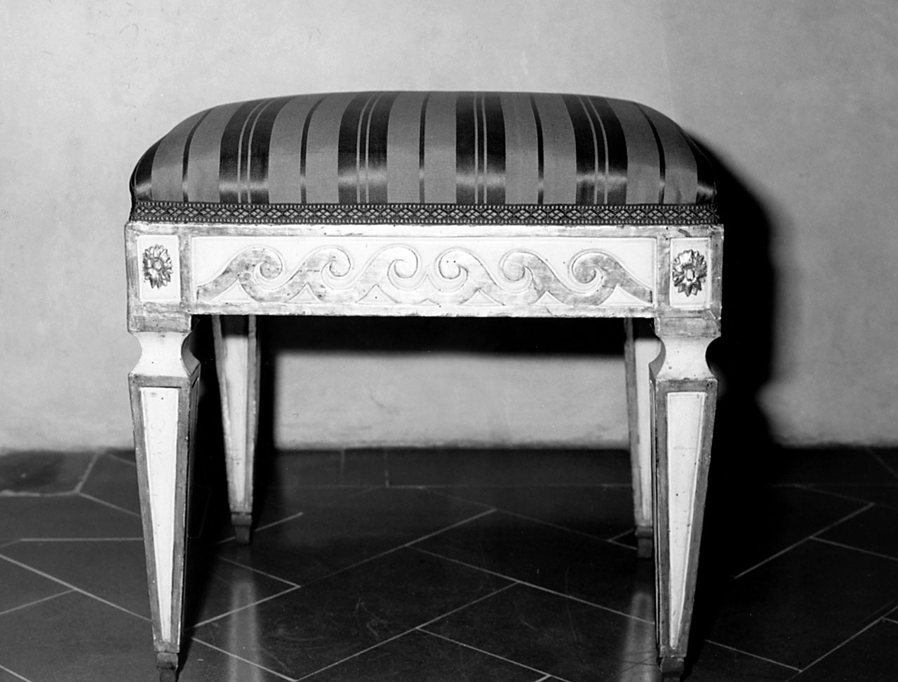 sgabello, serie - manifattura toscana (fine sec. XVIII)