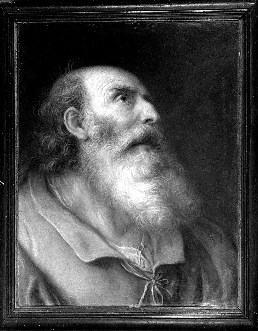 ritratto di vecchio con barba bianca (dipinto) di Tempesti Domenico (fine sec. XVII)