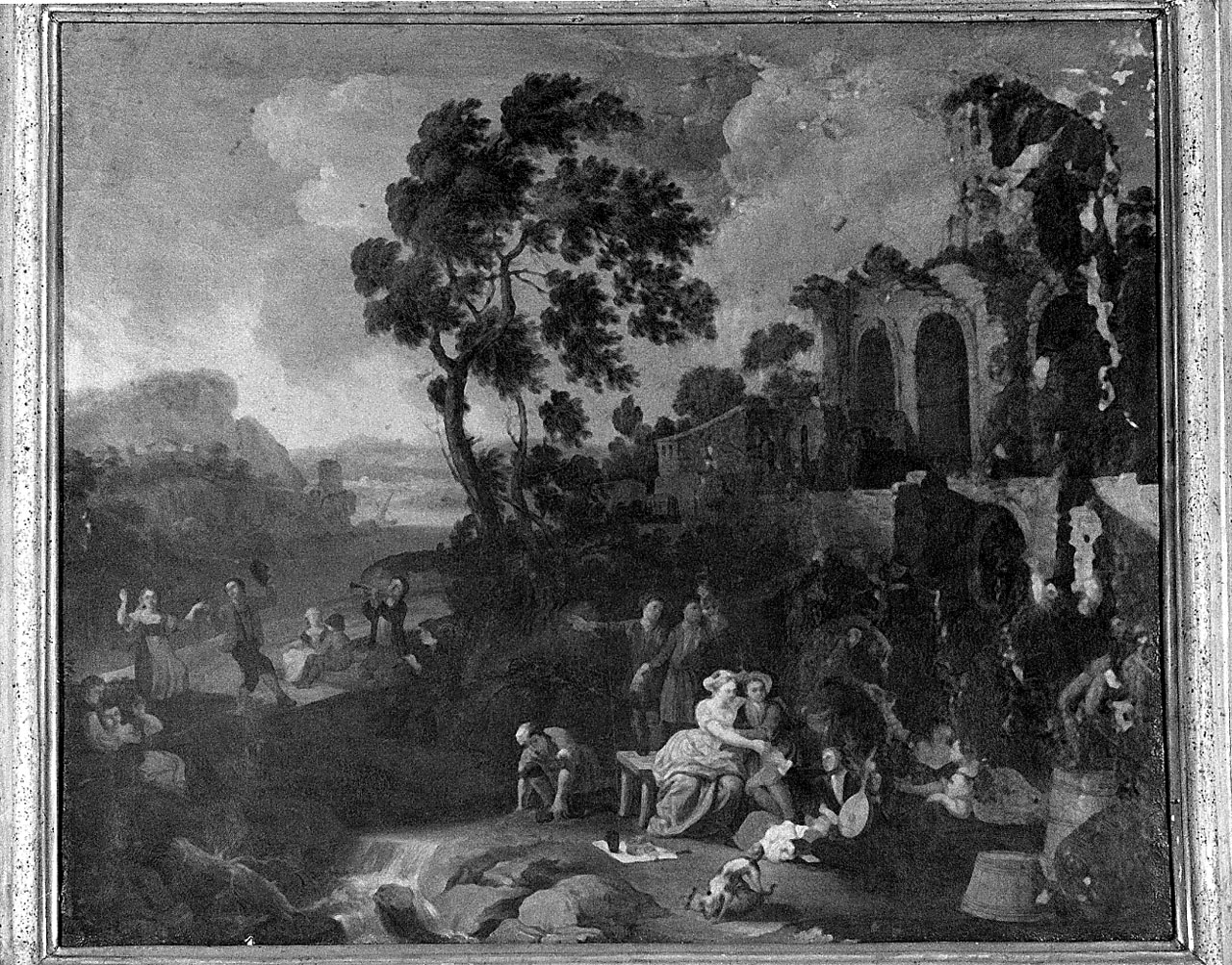 ballo campestre (dipinto) di Monaldi Paolo (attribuito) (seconda metà sec. XVIII)