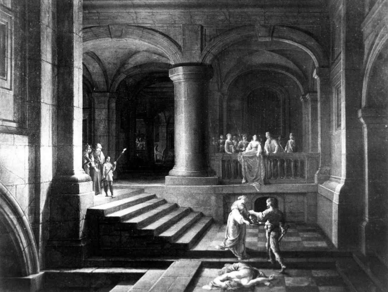 decapitazione di San Giovanni Battista (dipinto) di Steenwijk Hendrick il Giovane, Van Bronchorst Jan Gerritsz (sec. XVII)