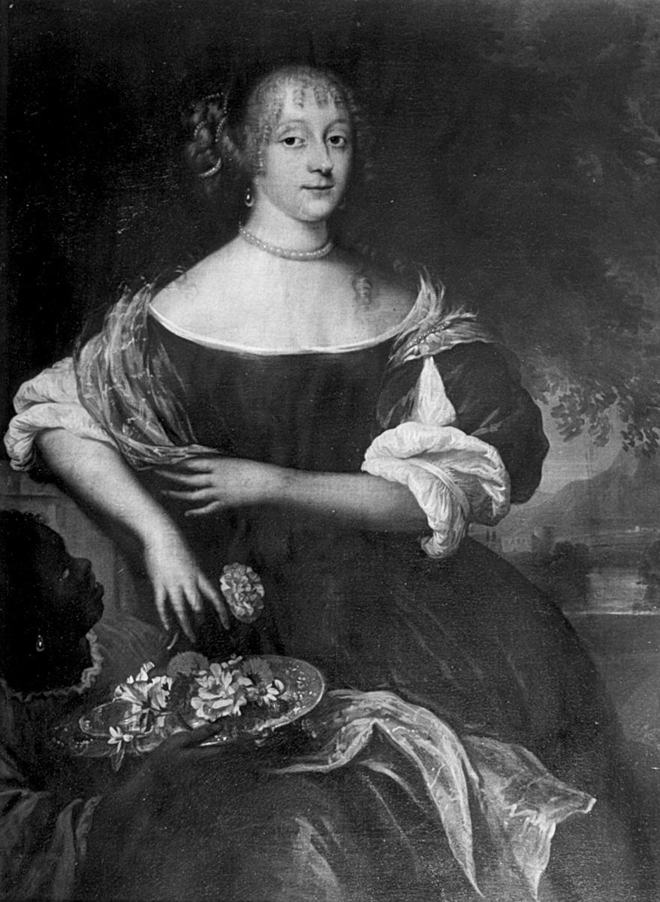 ritratto di donna con servitore (dipinto, serie) di Nason Pieter (sec. XVII)