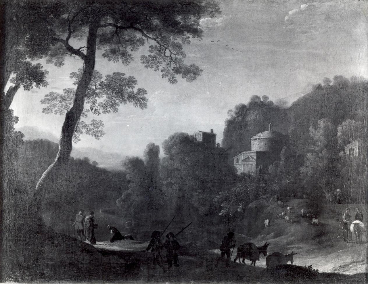 paesaggio (dipinto) di Van Swanevelt Herman (sec. XVII)