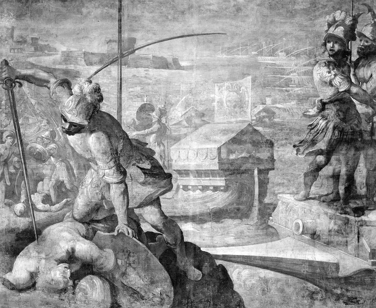 la presa di Tunisi (dipinto) di Mati Francesco detto Cecchino del Legnaiolo (sec. XVI)