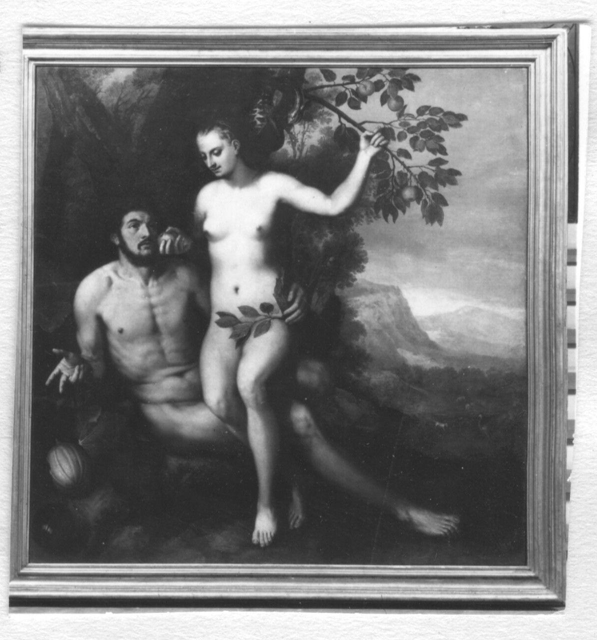 Adamo ed Eva nel paradiso terrestre (dipinto) - ambito Europa settentrionale (terzo quarto sec. XVI)