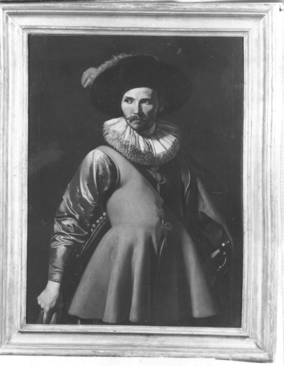 ritratto d'uomo (dipinto) di Merisi Michelangelo detto Caravaggio (cerchia) (sec. XVII)