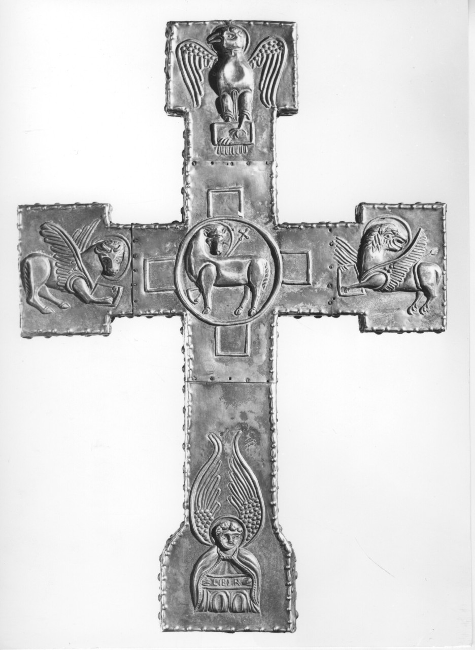 croce processionale - manifattura umbra (sec. XIX)