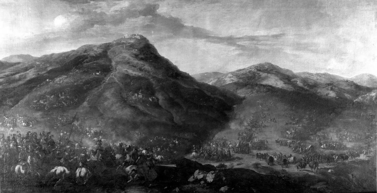 battaglia di Radicofani (dipinto) di Courtois Jacques detto Borgognone (sec. XVII)