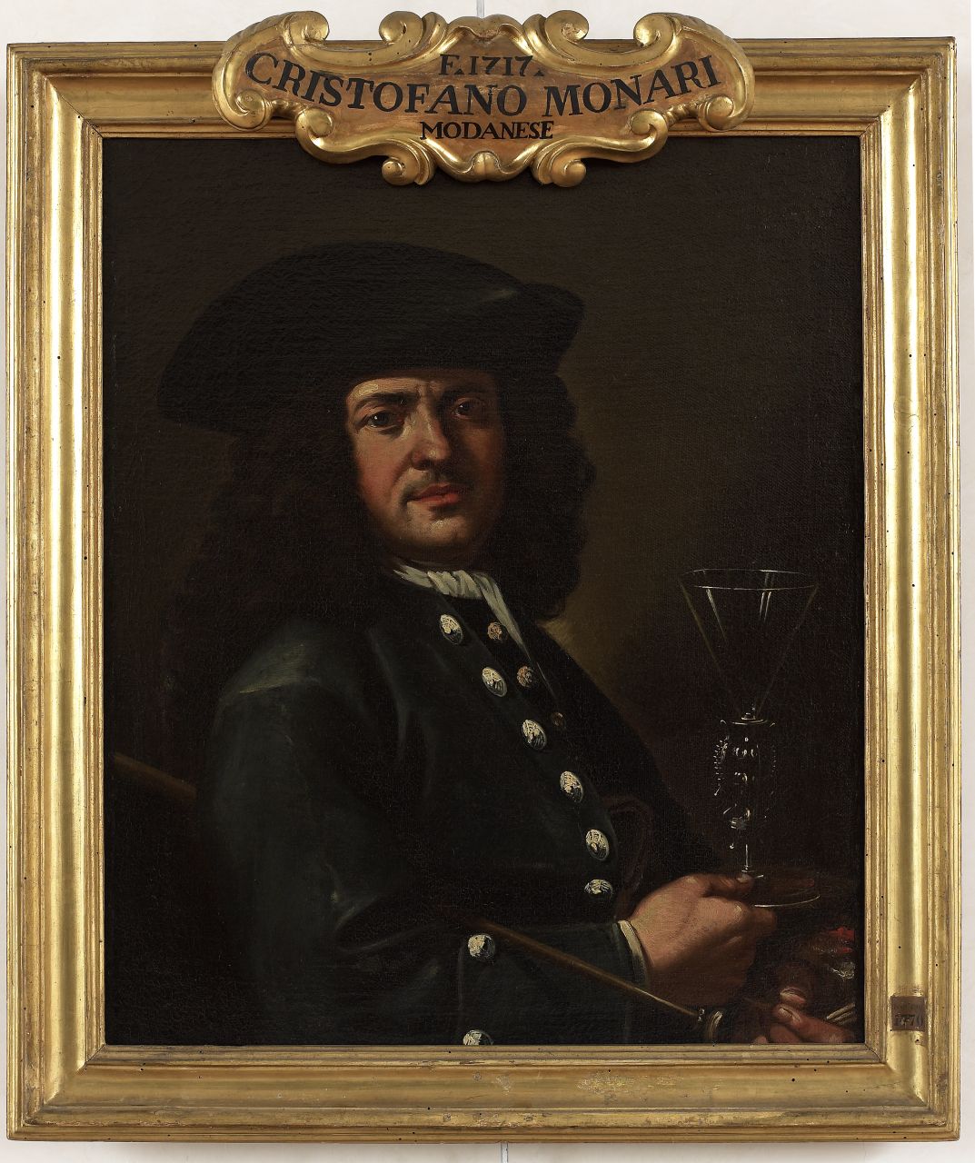 autoritratto di Cristoforo Munari (dipinto) di Munari Cristoforo (sec. XVIII)