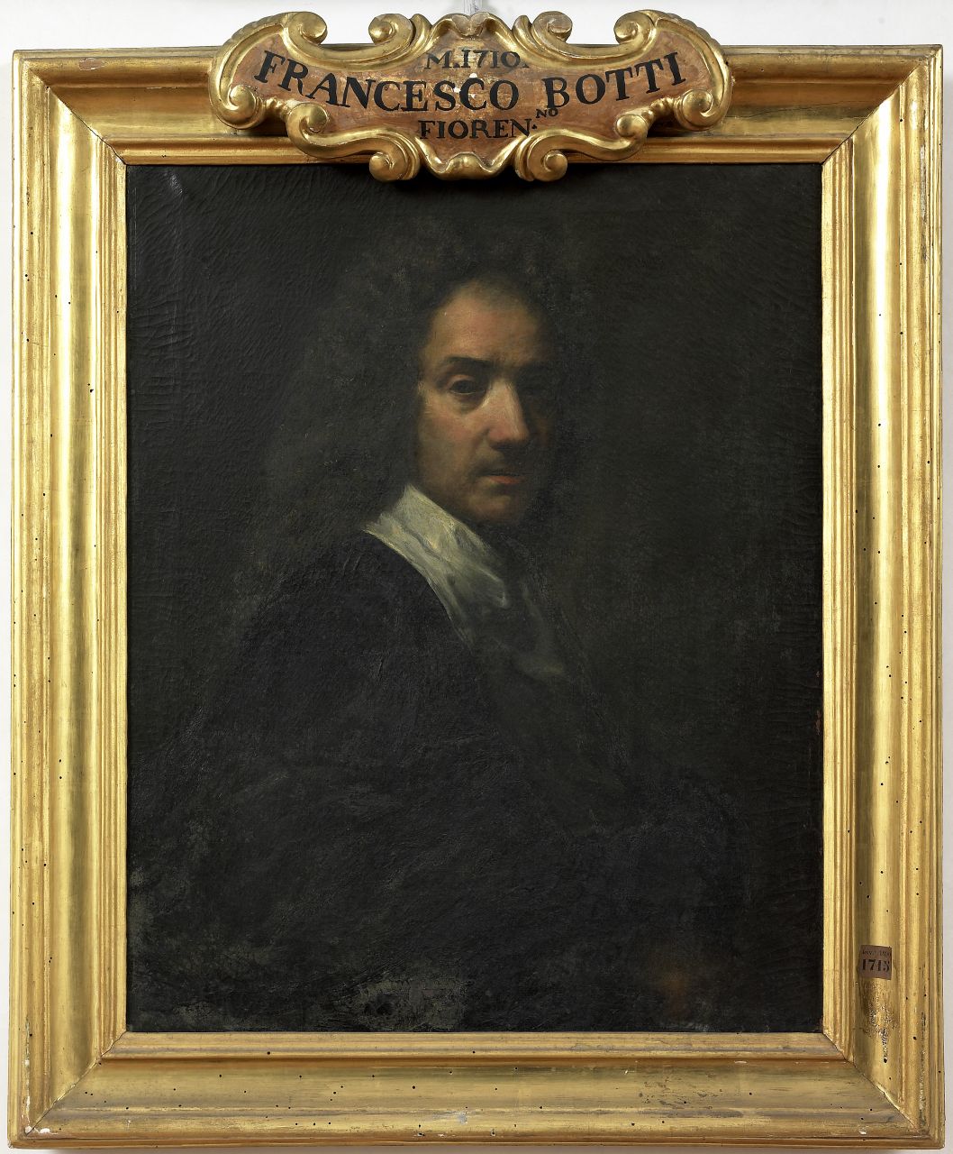 ritratto d'uomo (dipinto) di Botti Francesco (attribuito) (fine/inizio secc. XVII/ XVIII)