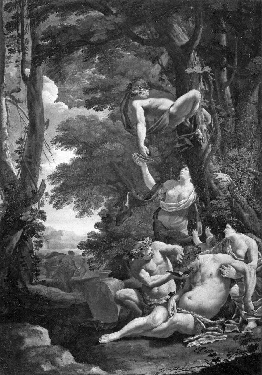 Sileno ebbro (dipinto) di Chaperon Nicholay (attribuito) (sec. XVII)